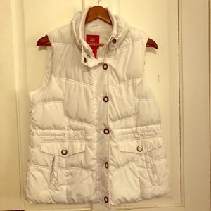 Puffy winter vest - white XL